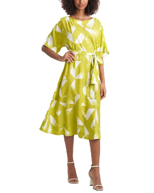 Natori Sumi Silk Boatneck Dress