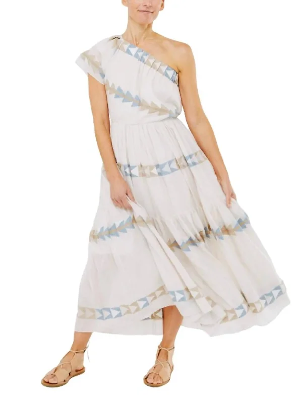 PAROS DRESS in Grecian Jamdani