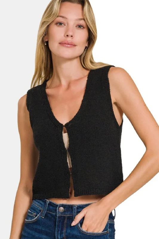 Hook and Eye Knit Vest