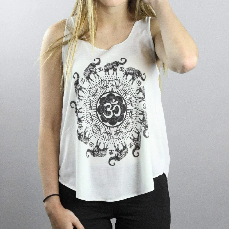 Elephant and Om Women's Tank Top