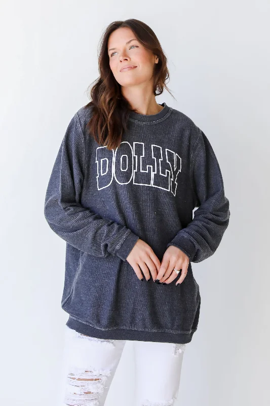 FINAL SALE - Dolly Corded Sweatshirt