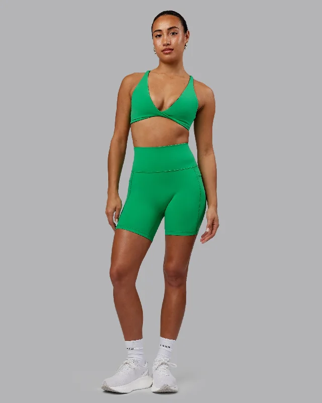 Fusion Mid Shorts with Pockets - Impact Green