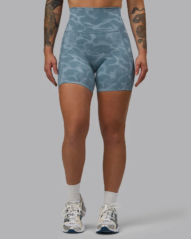 Elixir Mid Shorts With Pockets - Tranquil-Elemental Blue