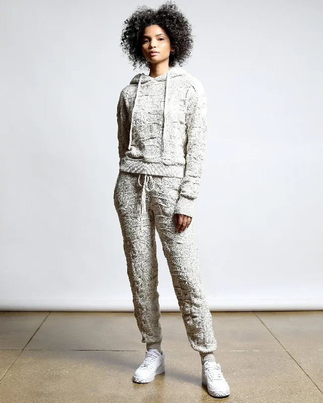 Crossover Netting Sweater Knit Sweatpants (FINAL SALE)