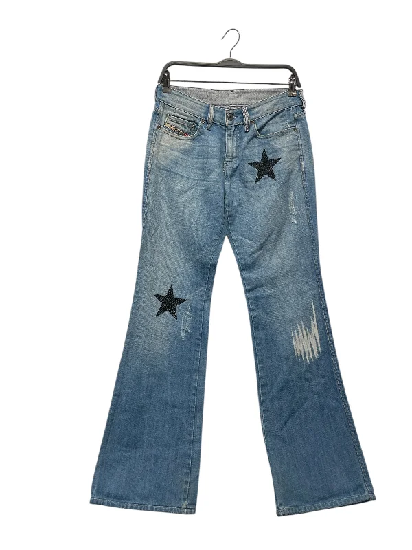 DIESEL/Bootcut Pants/29/Denim/IDG/BEDAZZLED STARS