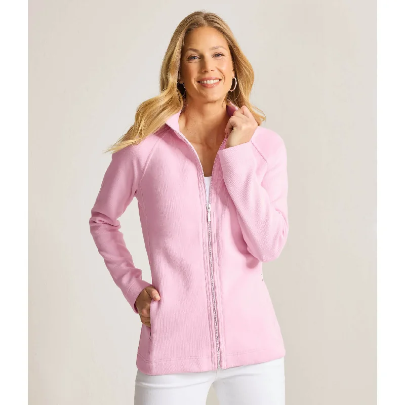 Tommy Bahama Women's New Aruba Full Zip Sweatshirt - Cyber Light