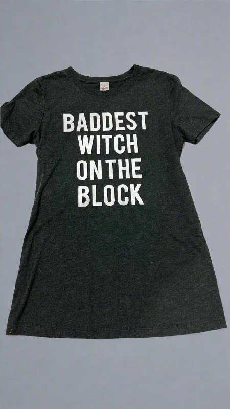 "KC" "BADDEST WITCH ON THE BLOCK" Graphic Tee: Small