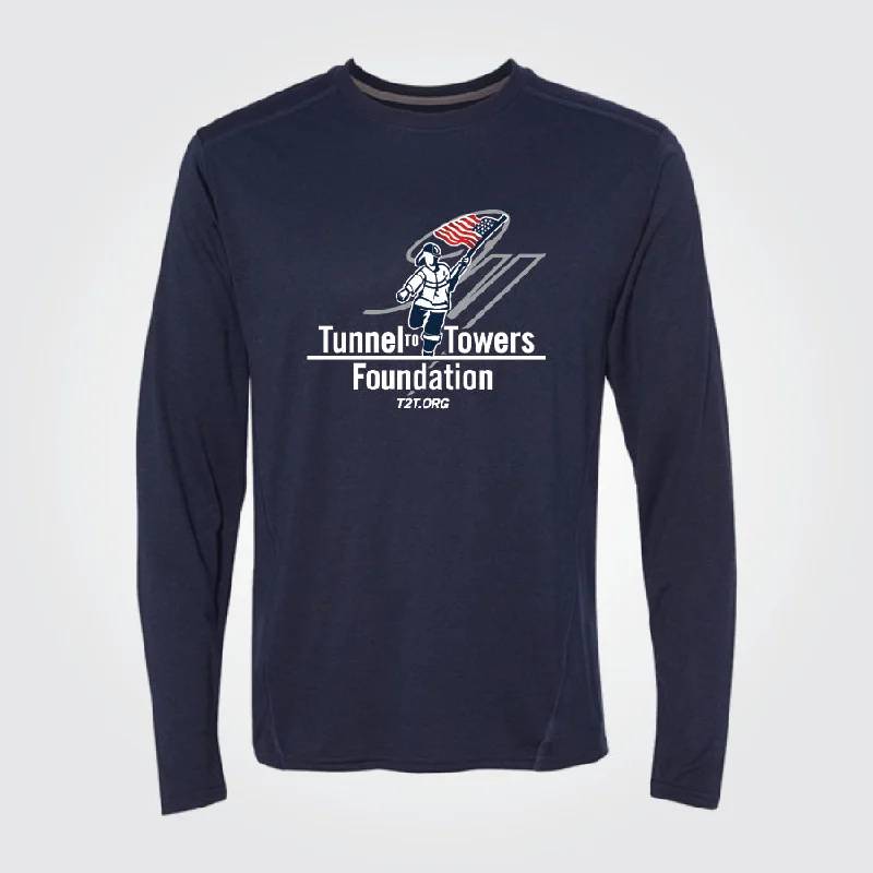 T2T Long Sleeve Performance Tee (Navy)