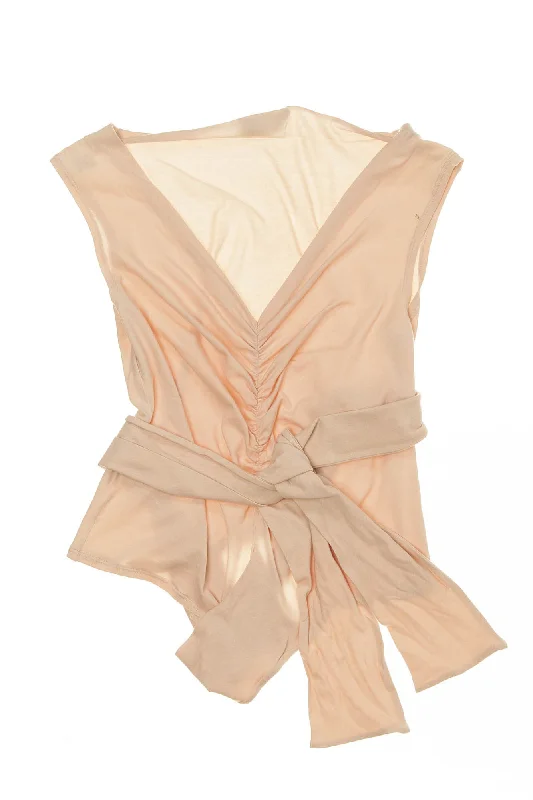 Alberta Ferretti - Pink Sleeveless Tie Top - IT 40