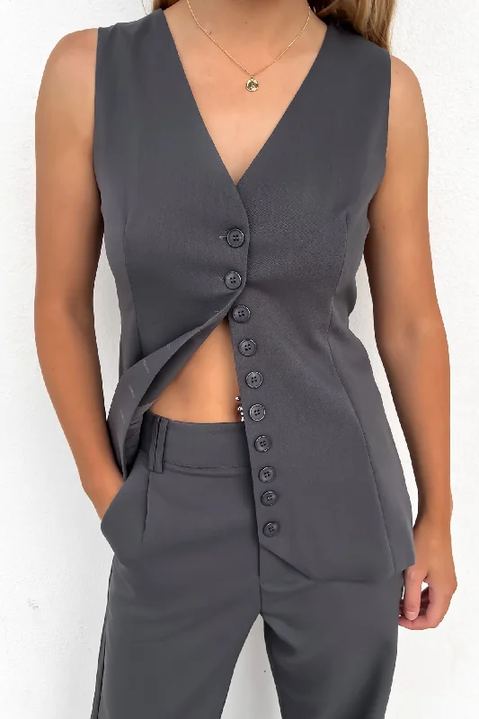 Tegan Vest Grey