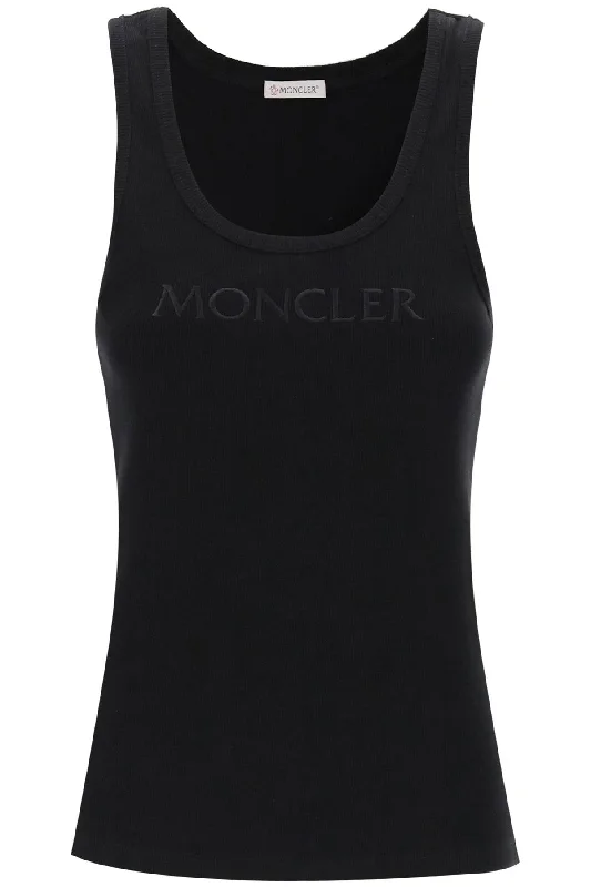 Moncler Women's Sleeveless Ribbed Jersey Top