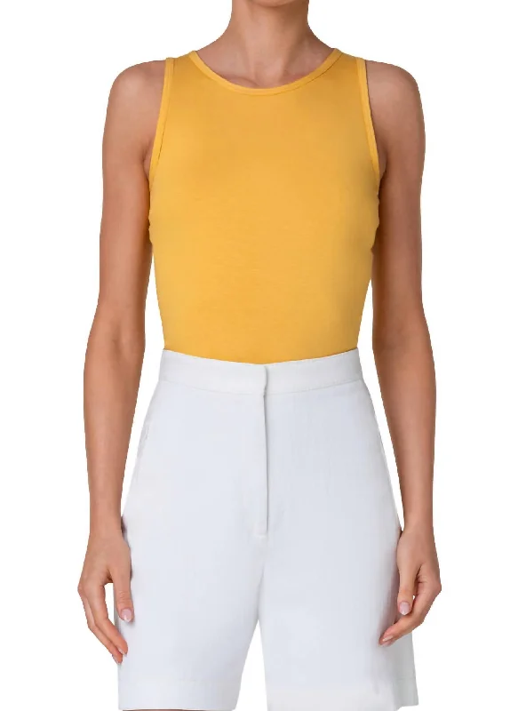 Sleeveless Modal Stretch Top In Sun