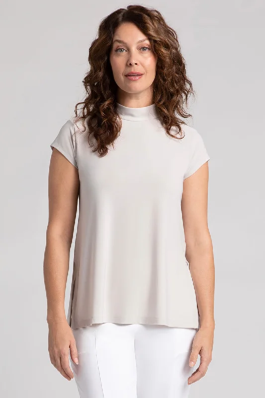 Mock Neck Top Relax | Cashew