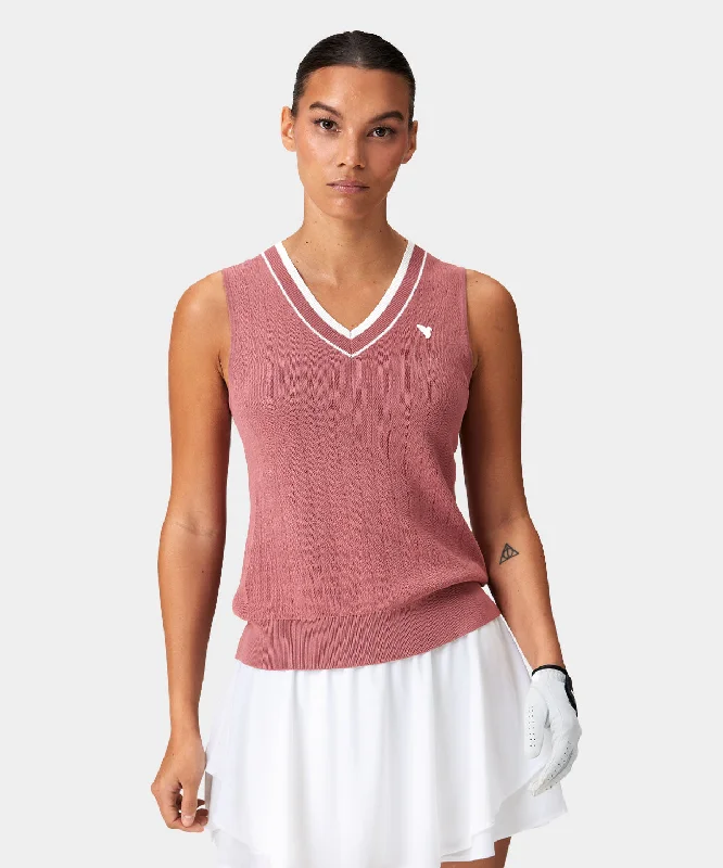 Ana Blush Sleeveless V-Neck