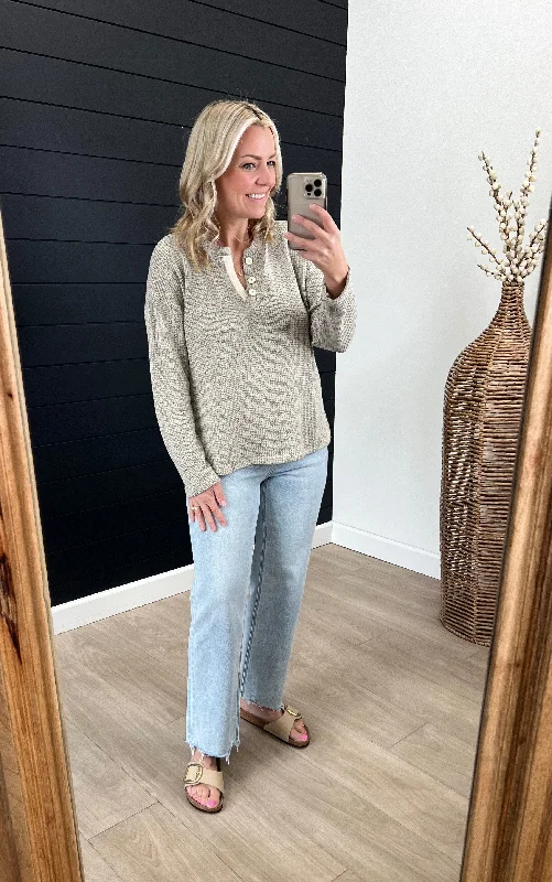 So Classic Gray Knit Top