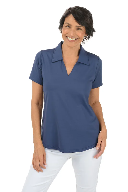 Solid UPF50+ Short Sleeve Polo Top