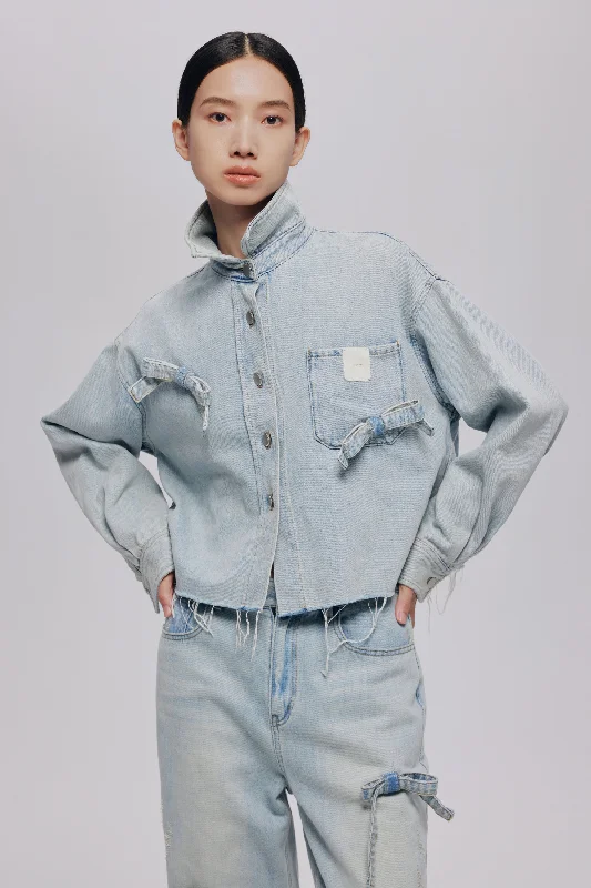 Bow Tie Denim Jacket