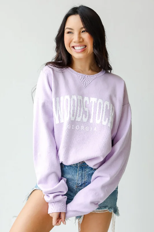 Lavender Woodstock Georgia Sweatshirt