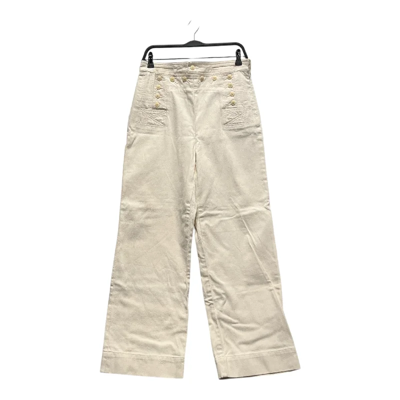 TORY BURCH/Cropped Pants/6/Cotton/WHT/sailor style