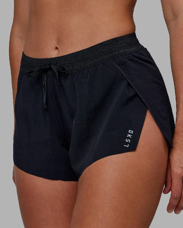 Accelerate 3" Run Shorts - Black