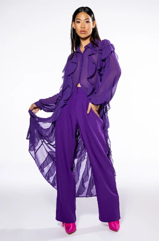 PURPLE RAIN LONG BLOUSE