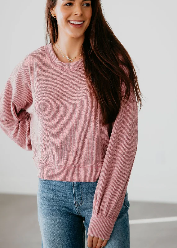 Shia Ribbed Oversized Knit Top