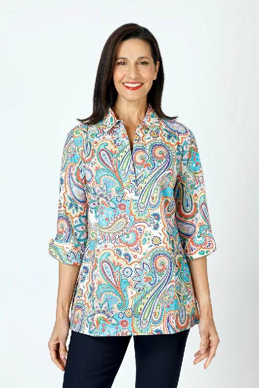 Hinson Wu Vicky Paisley Pullover Top