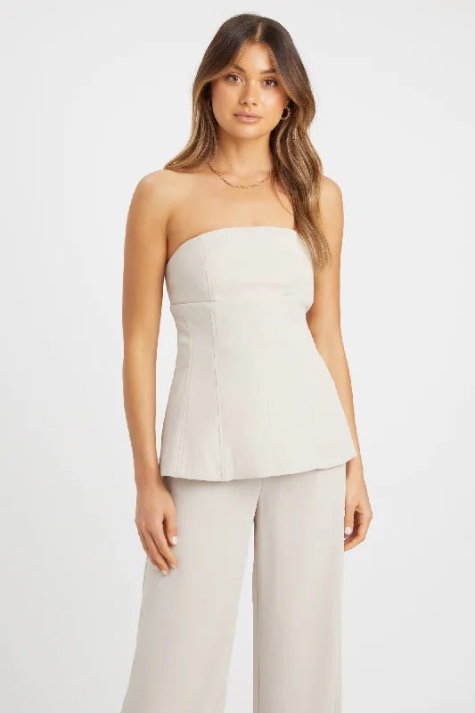 Serge Strapless Top