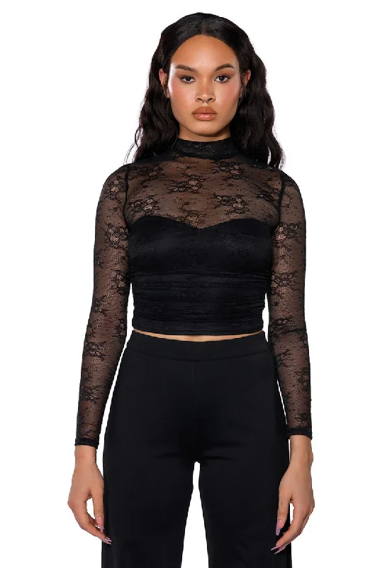 LOOKING FOR LOVE LACE BLOUSE