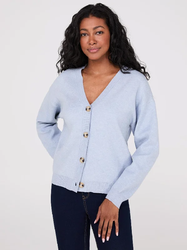 V-Neck Knit Cardigan