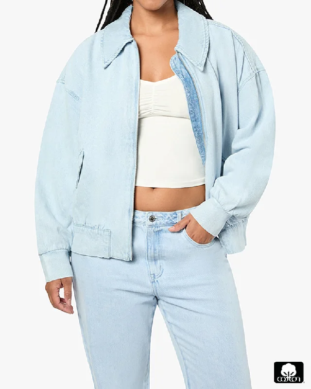 Denim Bomber Jacket