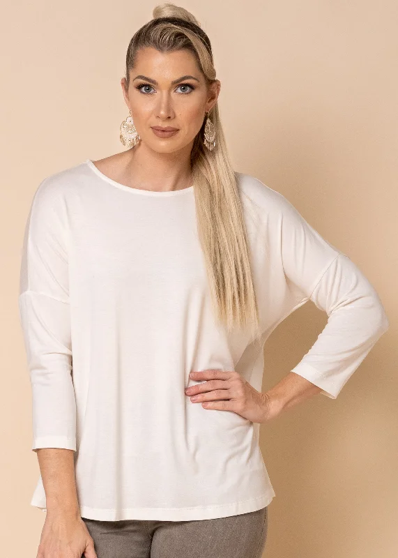 Reese Basic Top in Cream