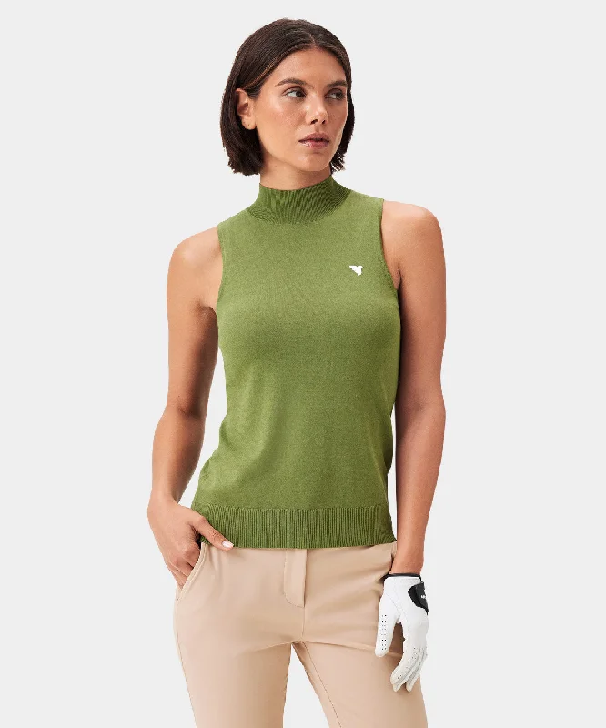 Kayla Sheen Green Air Sleeveless Top