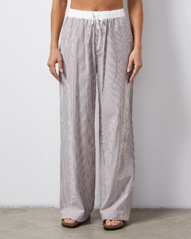 Stripe Poplin Pant