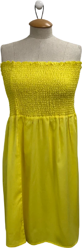 Studio Yellow Strapless Top UK 16