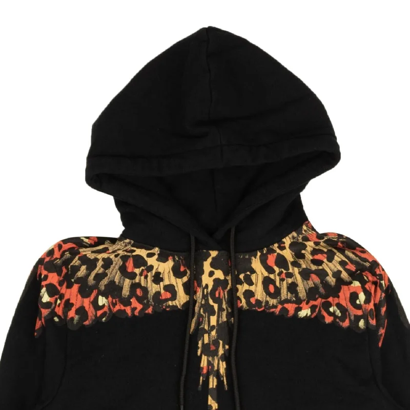 Marcelo Burlon Leopard Wings Hoodie - Black