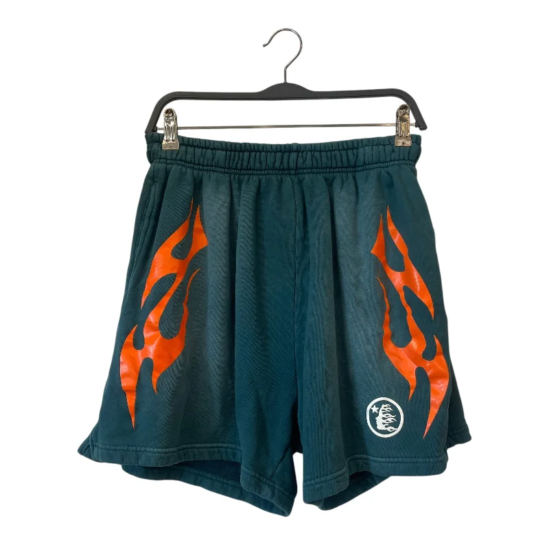 HELLSTAR/Shorts/S/Graphic/Cotton/GRN/orange print