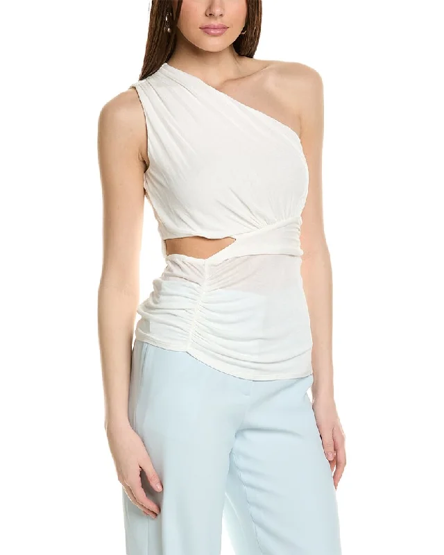 BCBGMAXAZRIA One-Shoulder Top