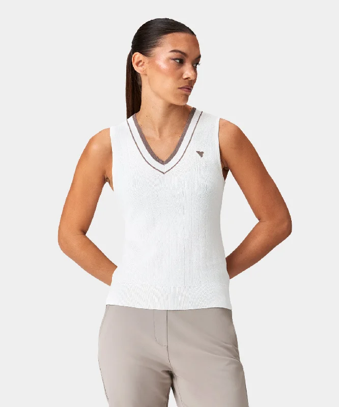 Ana White Sleeveless V-Neck