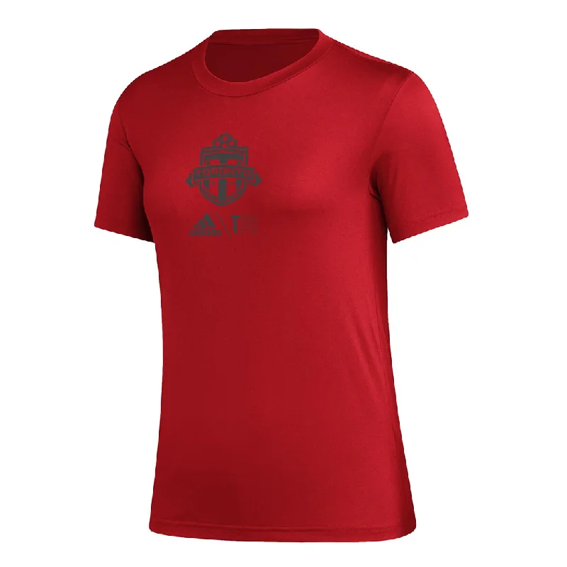 adidas - Women's Toronto FC Short Sleeve Pregame T-Shirt (H49790)