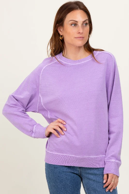 Lavender French Terry Vintage Wash Pullover