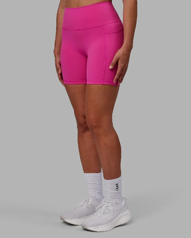 Fusion Mid Shorts with Pockets - Fuchsia Pink