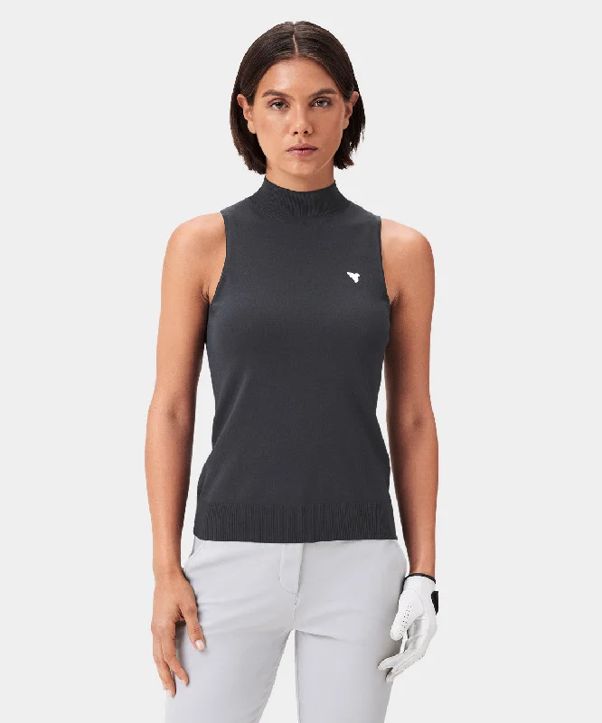 Kayla Dark Grey Air Sleeveless Top