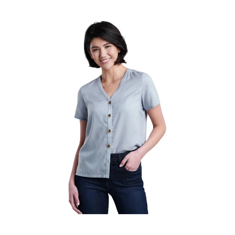 Kuhl Women's Hadley Short Sleeve Top - Mist - ONLINE STORE CREDIT/EXCHANGE ONLY