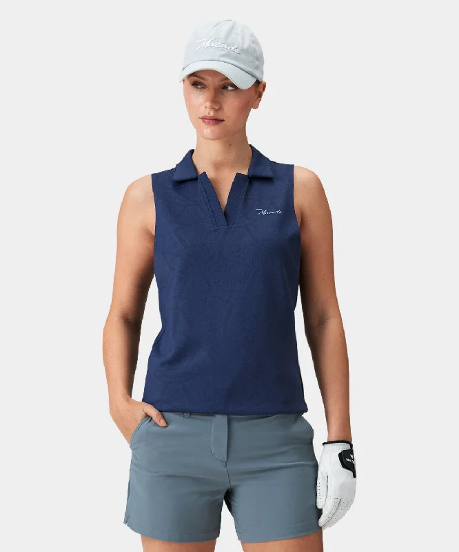 Dark Blue Tech Sleeveless Shirt