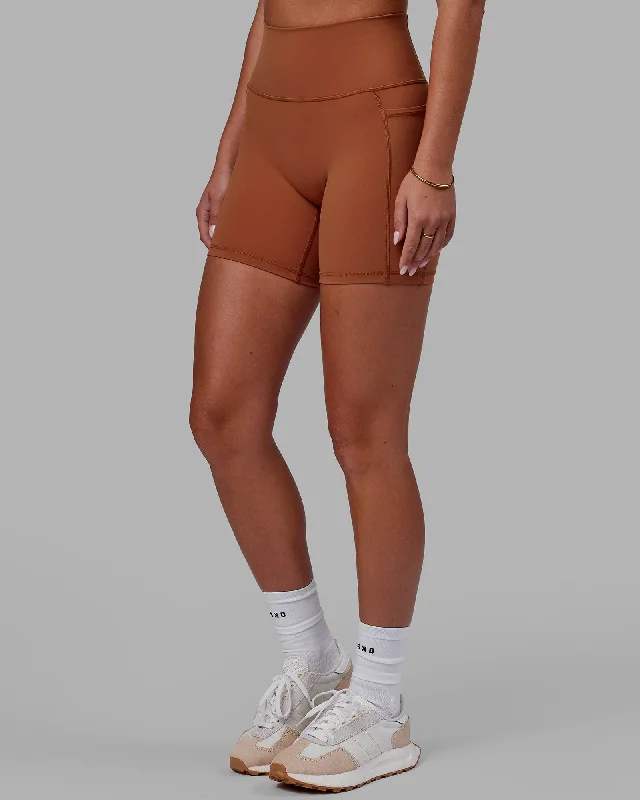 Fusion Mid Shorts with Pockets - Hazel