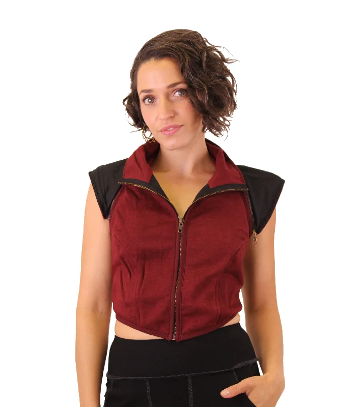 Zip Hood Sweatshirt Vest