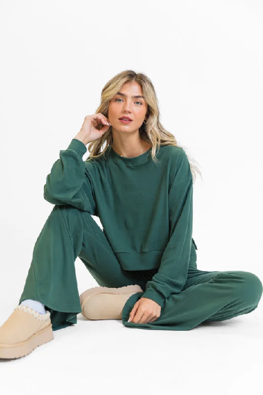 In A Dream Evergreen Super Soft Pullover SALE