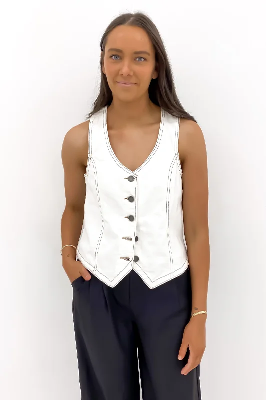 Korin Vest Vintage White