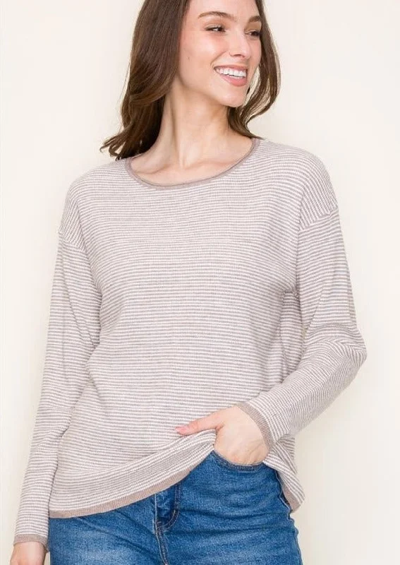 Two Tone Textured Pullovers - 4 Colors! - FINAL SALE